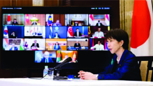 Japan pledges $10bn to help Asian countries deal with oil crisis.